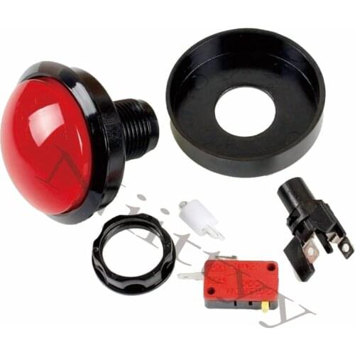 100mm Big Round Push Button LED Illuminated with Microswitch for DIY Arcade Game Machine Parts 5/12V Large Dome Light Switch