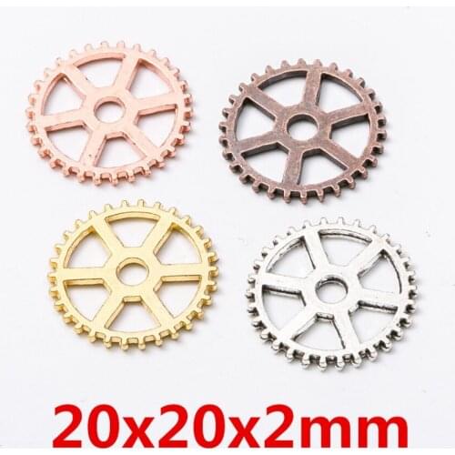 20pcs/Pack 20mm DIY Round Gears Steampunk Meta Part