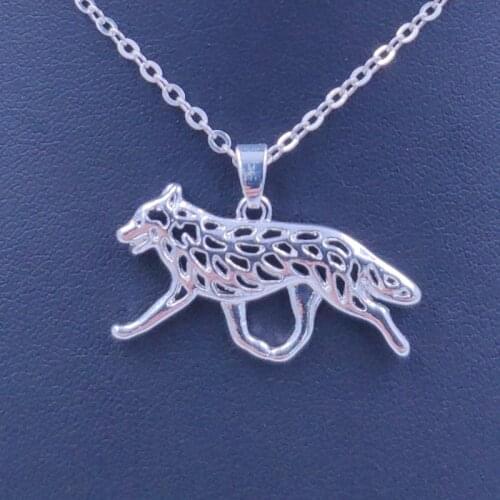 Australian Cattle Necklace Dog Animal Pendant Gold Silver Plated Jewelry For Women Male Female Girls Ladies Kids Boys N151