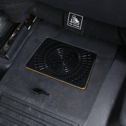 For Land Rover Defender 110 2020 2021 ABS Black Car Seat Outlet Air Outlet Vent Protect Cover Stickers Auto Accessories