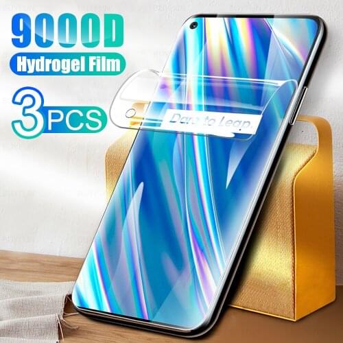 3Pcs Full Cover Hydrogel Film For OPPO Realme Q3i 5G Screen Protection For Realmy Realmi RealmeQ3i Q 3i 6.5" Phone Film Not Glas