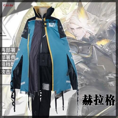 Hot Game Arknights Hellagur Cosplay Costume High Quality Battle Uniform Male Anime Expo Activity Party Role Play Clothing M-XL