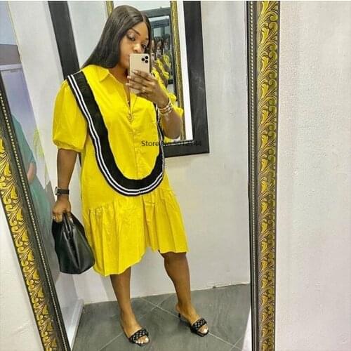 2021 Summer Fashion African Women Plus Size Shirts Dress African Dresses for Women African Clothing