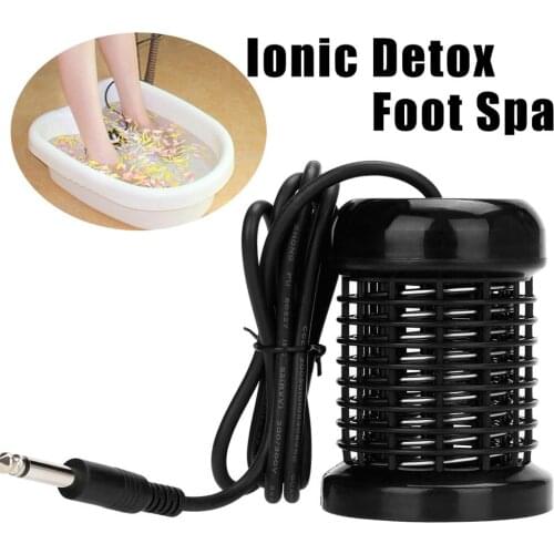 Detox Foot Bath Arrays Round Stainless Steel Array Aqua Spa Foot Massage Relax Pain Relief Tool Ionic Cleanse Ion Remove Pain