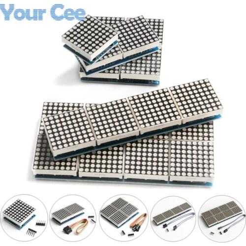 MAX7219 8*8 Dot Matrix LED display module 8/4/2 in one Digital Tube Microcontroller Control Module For Arduino DIY KIT