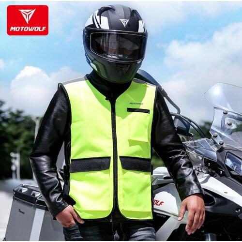 Motorcycle Vest Reflective Rider Vest Motorcycle Veste Gilet Chaleco Jacket With Pocket Breathable Adjustable Waist Riding Gear