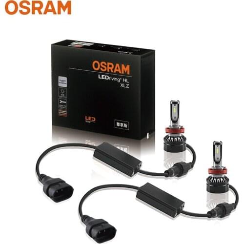 OSRAM LED H8 H11 H16 12V 25W HL XLZ Pro Head Light Fog Lamp 6000K Cool White Car Original Bulbs +50% More Bright (2 pcs)