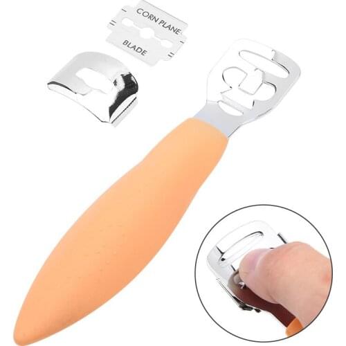 New Stainless Steel Foot Skin Shaver Corn Cuticle Cutter Remover Rasp Pedicure File Foot Callus 10 Blades Foot Care Tool