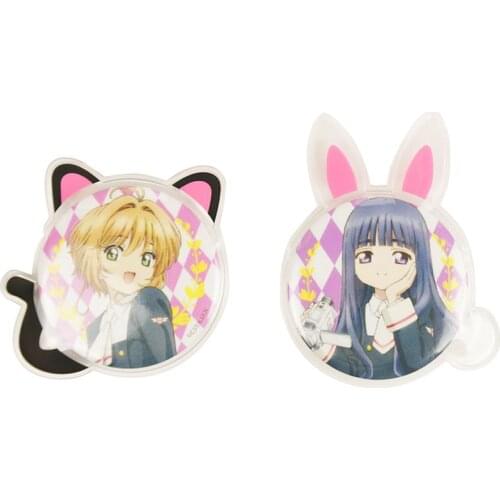 New Irregular Shape Badge Protective Shell Rabbit Cat PVC Case Suitable 50-58mm Badge Girls Cute Bags Accessories Ita Bag H320