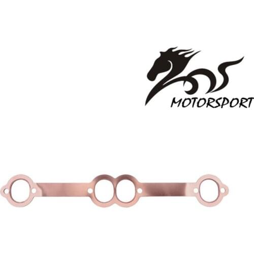 Oval Port 1.8" x 1.5" Copper Header Exhaust Gaskets for Chevy SB 350 Reusable