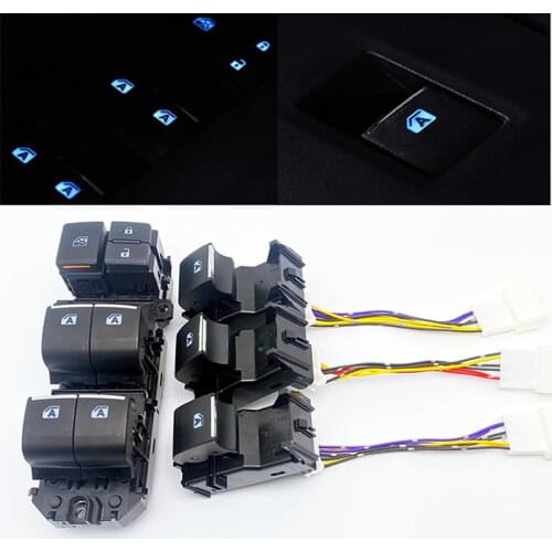 Lighted LED Power Single Window Switch Set for Toyota RAV4 RAV 4 2019 2020 Left Driving Backlight