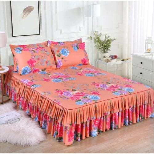 1Pcs Bed Skirt ( Without Pillowcase ) Cotton Thin section Bed Sheets Bedding Bedspreads Pillowcases Bed Sheet Size Sheets