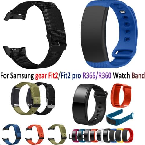 Nylon Bracelet Strap For Samsung Gear Fit2 Pro Band Silicone Watchband for Samsung Gear fit2 RM-360 Wrist Gear Fit 2 Pro Watch