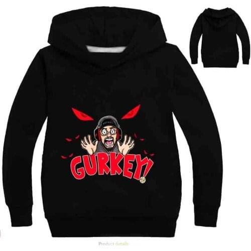 Spring Autumn Cartoon GURKEY Hoodies Boys Sweatshirts Kids Tops Baby Girls Clothing Cotton Clothes Children Long Sleeve T Shirt