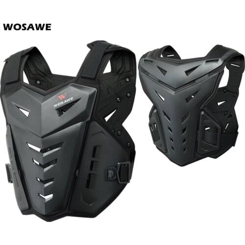 WOSAWE Adult Protective Armor chest back shoulder spine Protective Gear Skiing Skating Racing Skateboard Motorcycle Safety Vest