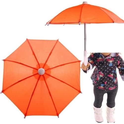 18 Inch American Boys And Girls Doll Accessories Small Umbrella Toy Accessories Doll Umbrella Accessories Matching N8X8