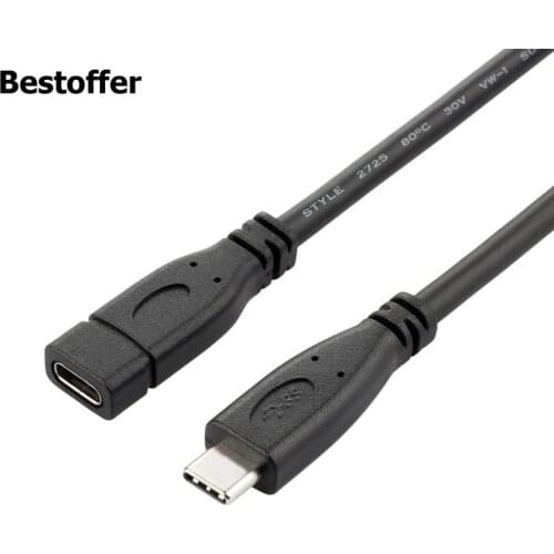 50cm Gen 2 USB3.1 USB-C Type C Male to Female Extension Data Cable for Nintendo Switch Thunderbolt 3 MacBook Pro Google Pixel