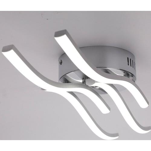 AC85-265V Modern Ceiling Light Wave Shaped Mininalist LED Pendant Lights for Home Decoration Chandelier Lamp Fixture Lighting