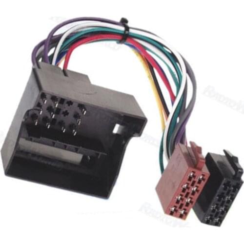 Msanzeo ISO Car Radio Wiring Harness Adaptor for Volkswagen Bora Fox Golf Plus Golf V Sharan Tiguan Toureg