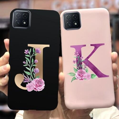 Simple Fashion ABC Letters Case For Oppo A53 A73 A93 5G Case Oppo A73 5G Soft Silicone Cover For Oppo A 53 73 93 OppoA53 5G Bags
