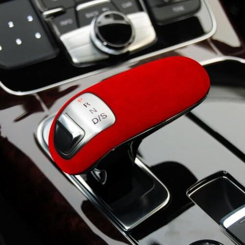 For Audi A8(2011-2017) Suede Car Gear Shift Knob Cover Trim Styling Sticker