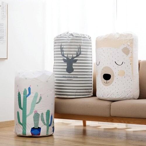 Travel Storage Bag Set Waterproof Quilt Luggage Clothes Closet Organizer Wardrobe Escolar Sac De Rangement Opbergtas White 60A17