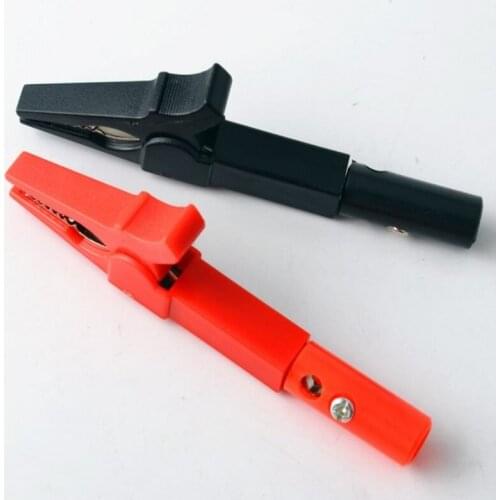 Insulated Crocodile Clip Probe Pen Test Alligator Multimeter car Battery Clamp