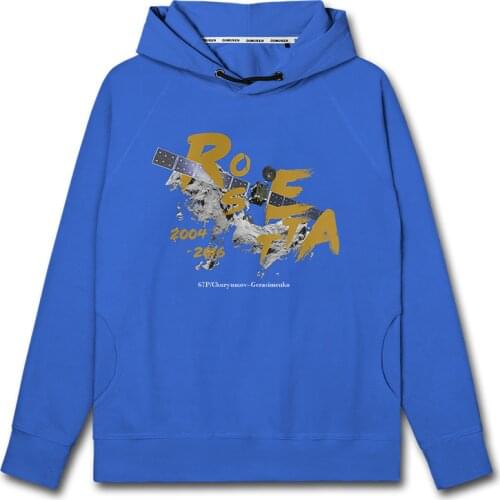Space satellite Rosetta space exploration mens hoodies men sporting long sleeve winter clothing mens fashion autumn clothes