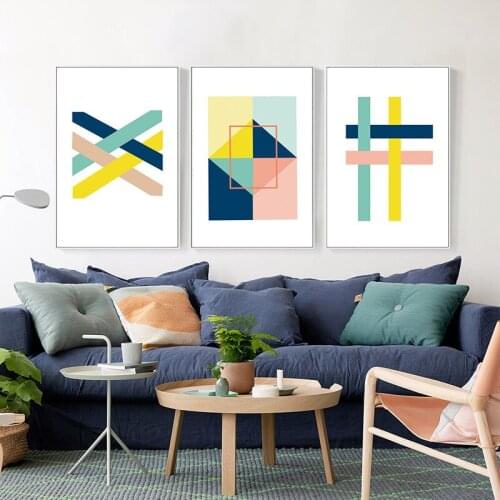 Frameless Nordic Decorative Painting Living Room Background Wall Painting Modern Minimalist Ins Dining Room Bedroom Painting