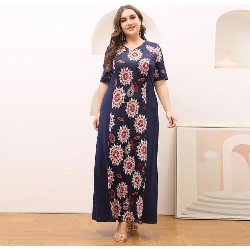 Muslim Hijab Dress Kaftan Islam Long Maxi Dresses Abayas For Women Vestidos Robe Musulman Femme Caftan Summer Abaya Dubai Turkey