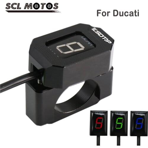 SCL MOTOS Motorbike 1-6 Lever Motorcycle Speed Gear Display Indicator LED Display For Ducati Hyper Monster Scrambler Supersport