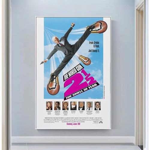 V0998 The Naked Gun 2 1 2_ The Smell of Fear Vintage Classic Movie Wall Silk Cloth HD Poster Art Home Decoration Gift