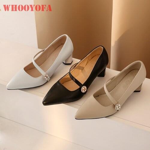 WHOOYOFA Womens High-heeled Shoes