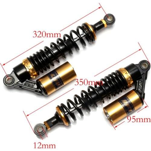 7mm spring 320mm motorcycle Rear shock absorber For Honda CB400 SF CB400 VTEC Yamaha XS400 Kawasaki Suzuki black
