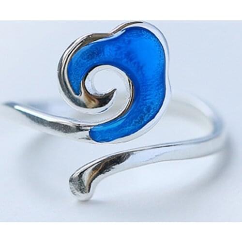 Anillos New 2019 Rings For Women Chinese Style Auspicious Clouds Open Ring Hypoallergenic --jewelry