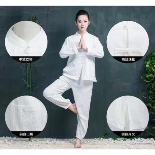 100% Cotton Beauty salon uniforms Long sleeve Massage uniform suit Chinese style SPA Beautician