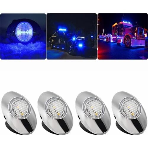 Car External Lights 12V/24V 3 SMD LED Auto Car Bus Truck Lorry Side Marker Light Clearance Indicators Lamp