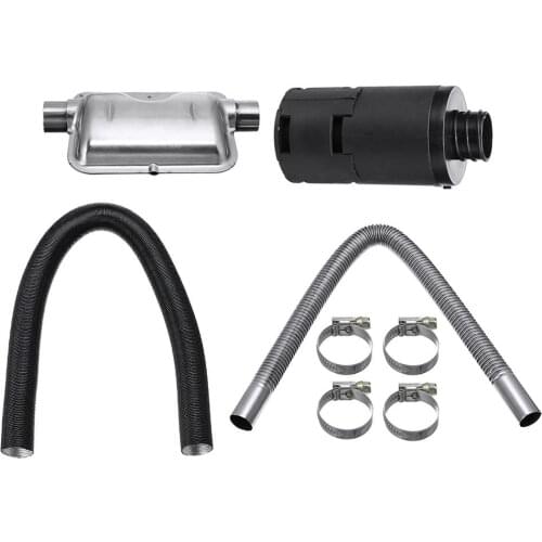Diesel Parking Heater For Webasto Eberspacher 24mm Exhaust Silencer + 25mm Filter + 2 Pipe Air Diesel Duct Heater Accessory