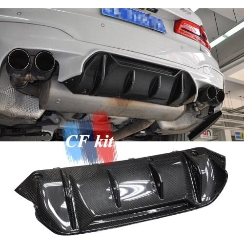 For M5 Diffuser Carbon Fiber Rear Bumper Lip Spoiler For BMW 5 Series F90 M5 Car Styling