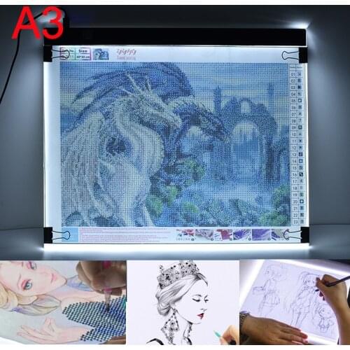 Elice A3 Diamond Painting Light Pad Artcraft Tracing LED Light Box Copy Board Digital Tablets Painting Writing Drawing pad