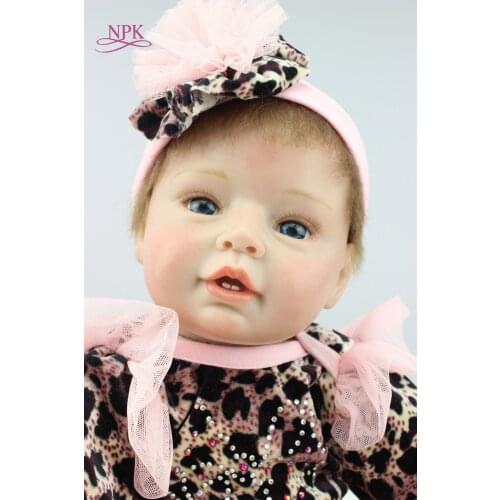 NPK reborn doll with soft real gentle touch wholesale realistic simulation reborn baby doll soft silicone vinyl