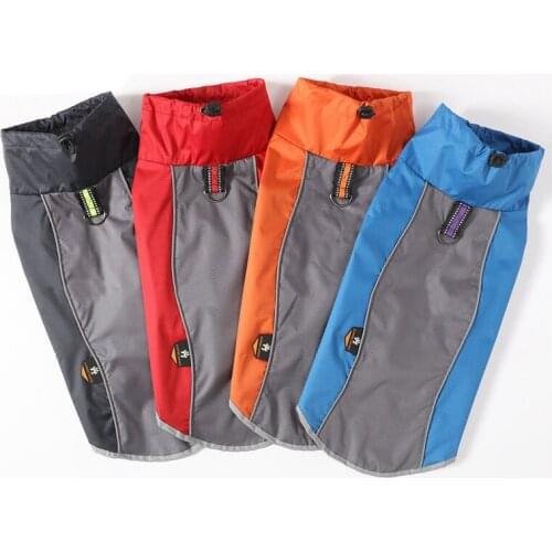 Dog Outdoor Clothes Autumn Winter Warm Waterproof Raincoat Vest Jackets For Small Medium Big Dogs Labrador Thicking Skiing Coats