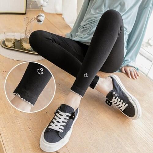 882# Maternity Clothes Cotton Stretch Slimming Maternity Leggings Adjustable Elastic Waist Pencil Pants