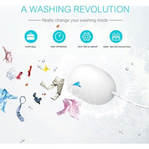 Mini ultrasonic ultrasonic washing machine Laundry Laundry egg washing machine business trip washing machine