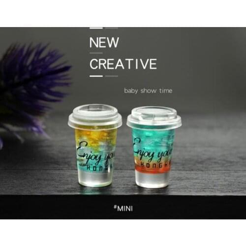 1:12 Miniature Dollhouse Simulation Beverage Mini Juice for Blyth Barbies OB11 BJD Doll House Accessories Kitchen Toys