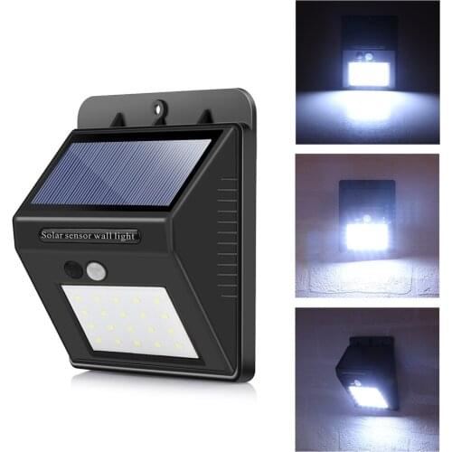 1/2/4pcs 20 LED Solar Light PIR Motion Sensor Garden Wall Lamp Wireless Solar Lamp Waterproof Outdoor Garden LED Street Light