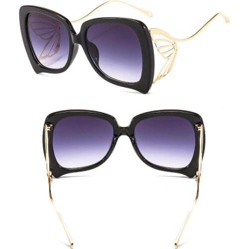 New Butterfly Sunglasses Womens Cool Sunglasses Occident Fashion Fashion Cross-Border Wholesale K6611