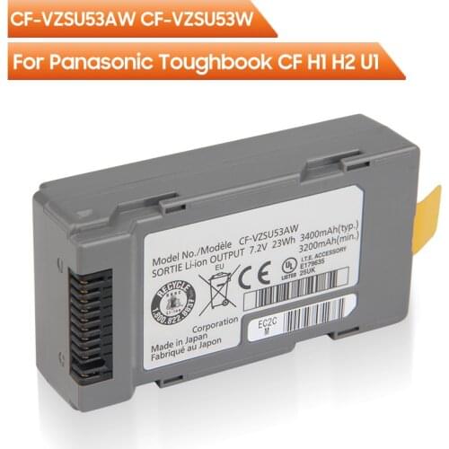 Original Replacement Battery CF-VZSU53AW CF-VZSU53W For Panasonic Toughbook CF H1 H2 U1 Authentic Rechargeable Battery 3400mAh