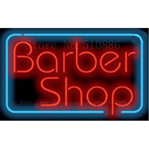 Barber Shop Hairs Businese Tube Neon sign Beer Club Pub Handcrafted signs Shop Store Business Signboard Signage 17"x14"