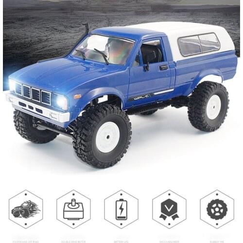 RC WPL C24 Car 1:16 4WD Radio Control Off-Road Mini RTR Kit Rock Crawler Electric Buggy Moving Machine Kids s Toys